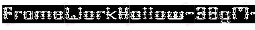 FrameWorkHollow-3BgM字体转换
