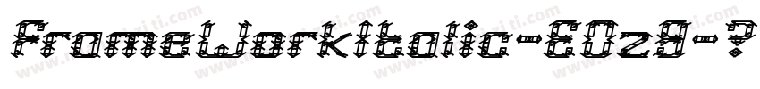FrameWorkItalic-E0z9字体转换