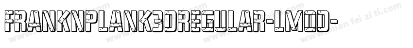 FrankNPlank3DRegular-lm0d字体转换