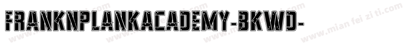 FrankNPlankAcademy-BKwd字体转换