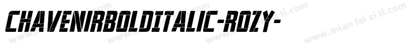 ChavenirBoldItalic-r0Zy字体转换