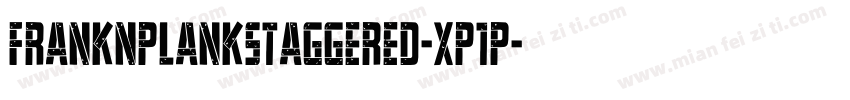 FrankNPlankStaggered-Xp1P字体转换