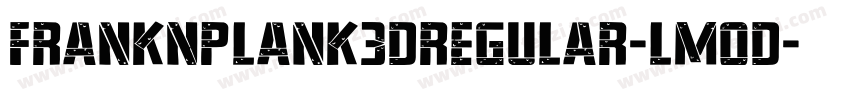 FrankNPlank3DRegular-lm0d字体转换