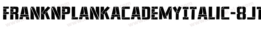 FrankNPlankAcademyItalic-8J1g字体转换