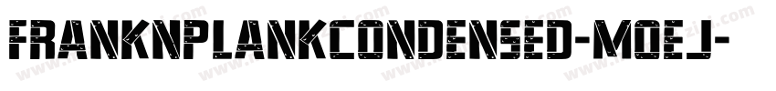 FrankNPlankCondensed-MoeJ字体转换