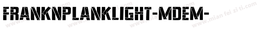 FrankNPlankLight-mdem字体转换