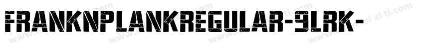 FrankNPlankRegular-9lRK字体转换