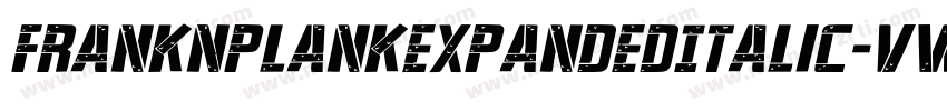 FrankNPlankExpandedItalic-vWlE字体转换