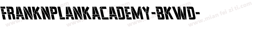FrankNPlankAcademy-BKwd字体转换