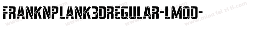 FrankNPlank3DRegular-lm0d字体转换