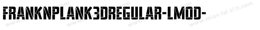 FrankNPlank3DRegular-lm0d字体转换