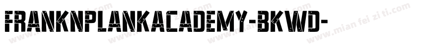 FrankNPlankAcademy-BKwd字体转换