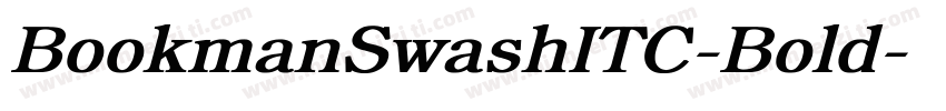 BookmanSwashITC-Bold字体转换