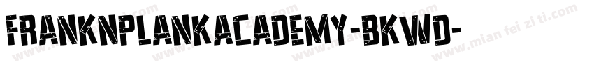 FrankNPlankAcademy-BKwd字体转换