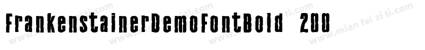 FrankenstainerDemoFontBold-2OOWd字体转换