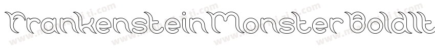 FrankensteinMonsterBoldItalic-3Byz字体转换