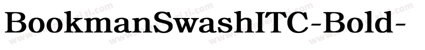 BookmanSwashITC-Bold字体转换