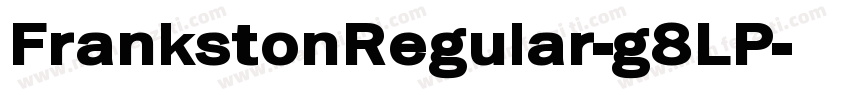 FrankstonRegular-g8LP字体转换