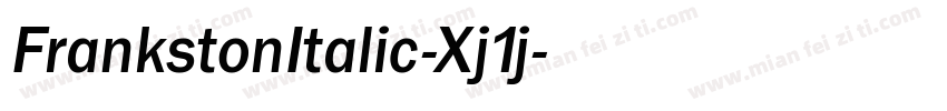 FrankstonItalic-Xj1j字体转换