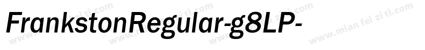 FrankstonRegular-g8LP字体转换