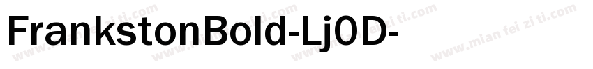 FrankstonBold-Lj0D字体转换