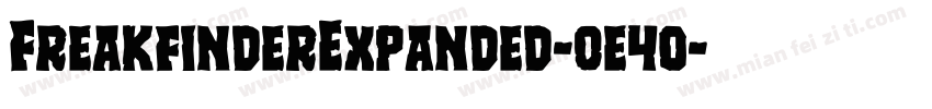 FreakfinderExpanded-0e4o字体转换
