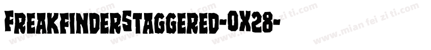 FreakfinderStaggered-OX28字体转换