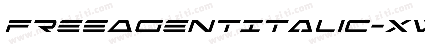 FreeAgentItalic-XwA2字体转换