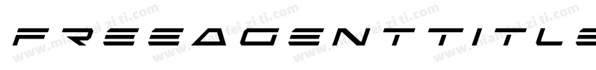 FreeAgentTitleItalic-0war字体转换