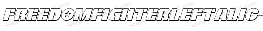 FreedomFighterLeftalic-jOKG字体转换