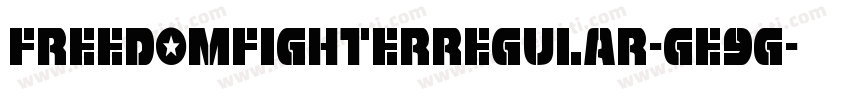 FreedomFighterRegular-GE9G字体转换