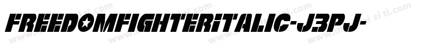 FreedomFighterItalic-J3Pj字体转换