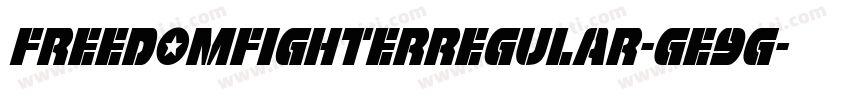 FreedomFighterRegular-GE9G字体转换