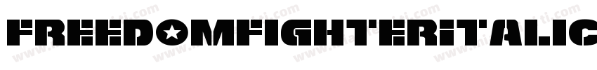 FreedomFighterItalic-J3Pj字体转换