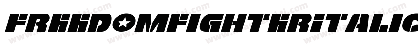 FreedomFighterItalic-J3Pj字体转换