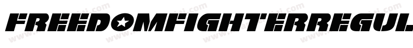 FreedomFighterRegular-GE9G字体转换