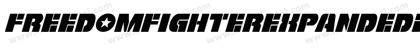 FreedomFighterExpandedItalic-6KXY字体转换