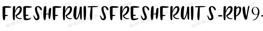 FreshFruitsFreshFruits-rPV9字体转换