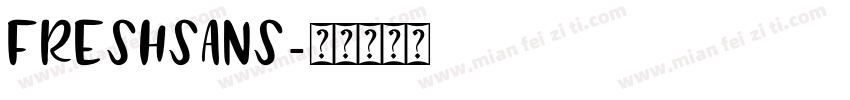 FreshSans字体转换