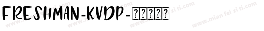 Freshman-Kvdp字体转换
