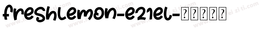 FreshLemon-eZ1el字体转换