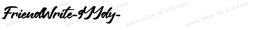 FriendWrite-9YYdy字体转换