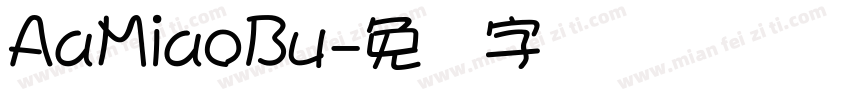 AaMiaoBu字体转换