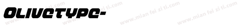 Olivetype字体转换