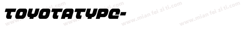 toyotatype字体转换