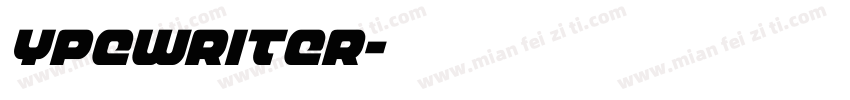 ypewriter字体转换