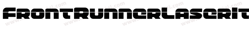 FrontRunnerLaserItalic-8GBM字体转换