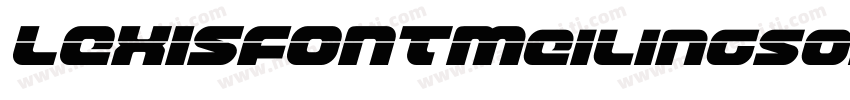 LEXISFONTMeilingsongGBM字体转换