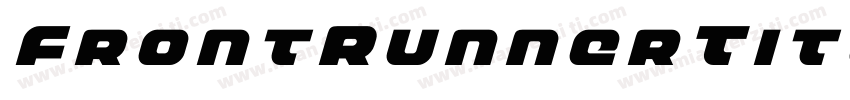 FrontRunnerTitleItalic-w0L2字体转换