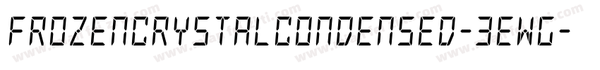 FrozenCrystalCondensed-3EWG字体转换